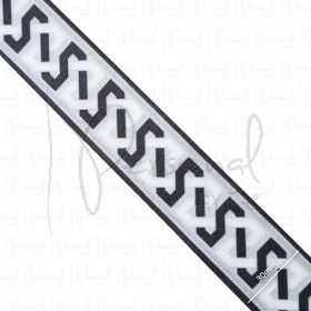 Alça Especial Estampada - 30mm - Cadence Silver