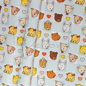 Sintético Doll Sticker - Azul