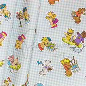 Sintético Doll Xadrez AF - Azul